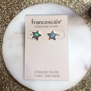 Francesca’s sterling silver with opal stone earring
